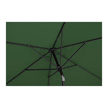 Uniprodo Ombrellone Palo Centrale Ombrello da Terrazzo Grande Uni_Umbrella_TR300GR (Verde, Esagonale, Inclinabile, Ø 300 cm)