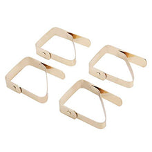 Wifehelper Clip da Tavolo in Acciaio Inox Tovaglia Clip di Copertura Antiscivolo Supporto Tovaglia Morsetto per Feste a Casa Buffet 5 * 4 cm 4 Pezzi