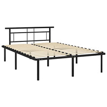 vidaXL Giroletto Nero in Metallo 140x200 cm