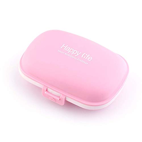 BGSFF Portapillole da Viaggio Portapillole da Viaggio Portatile da Esterno 8 Slot Sigillo Porta Pillole Contenitore per medicinali Piccolo Organizer Contenitore per Pillole Scatola per f