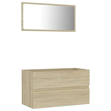 vidaXL Set Mobili da Bagno 2 pz Rovere Sonoma in Truciolato