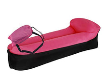 HongTeng Divani Letto Gonfiabile del sofà del Cuscino Divano Letto Pigro Creativo Moda Campeggio Spiaggia di Viaggio Portatile Aria pisolino Letto 185 × 70 cm (Color : Pink)