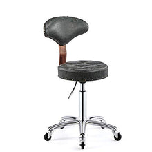 Poltrone Nubao Barber Chair Parrucchiere Sedia da Barbiere Sgabello di Sollevamento Retro presidenza Bellezza Sgabello, Blu (Color : Darkgreen)