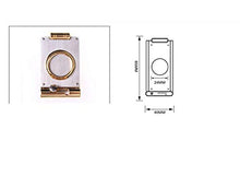 NIHAOA Accessori del Sigaro Corrosione Cigar Cutter 2 in 1 Sigaro Trapano Portatile Cigar Box Set Regalo Pranzo Buon apporto di umidità