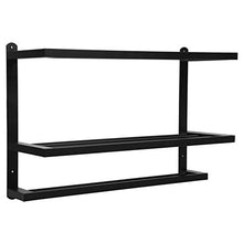 Portasciugamani Nero, portasciugamani in Materiale Alluminio Spaziale, per Bagno, Toilette, Camera da Letto, Cucina, Palline da Bagno sospese in Piscina, Fasce per Capelli, Bagno con Doccia