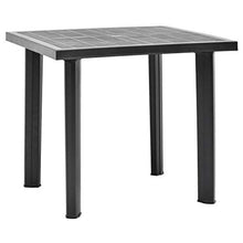 SKM Tavolo da Giardino Antracite 80x75x72 cm in Plastica