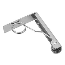 Clip per tovaglia 2 pezzi Supporto per tovaglia in acciaio inossidabile Triangolo d'argento Morsetti per copritavolo Strumento fisso per mobili per cucina domestica Festa di matrimonio Picnic BBQ