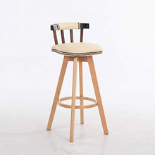 BDLYZ Yxsd Bar-presidenti Sgabello casa Pratica di Legno Solido + dell'unità di Elaborazione dell'Annata Schienale Pratico Sgabello Resistente all'Usura Bar Cafe Bar Stool (Color : A)
