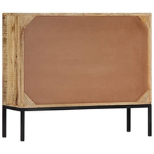 vidaXL Legno Massello di Mango Credenza Rialzata con 3 Cassetti 1 Armadietto Stile Rustico Raffinata Resistente Buffet Madia Mobile Cucina 88x30x71 cm