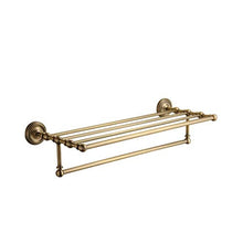 GJJSZ Tutti Gli scaffali da Bagno/portasciugamani antichi in Rame,a Parete,processo Spazzolato,mensola da Bagno 63 * 24 * 13,5 cm