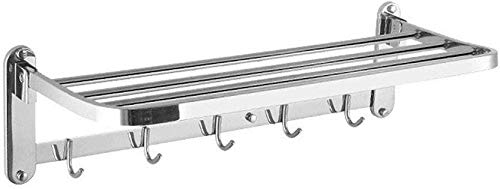 JKCKHA Northern Europe. Mensole Bagno Bar Bar Rack Appendiabiti in Acciaio Inox 304 Accessori Bagno cremagliera Hardware mensola Doppio Bagno 60 * 25 * 17 5 5CM