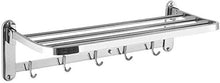 PYROJEWEL Mensole Bagno Bar Bar Rack Appendiabiti in Acciaio Inox 304 Accessori Bagno cremagliera Hardware mensola Doppio Bagno 60 * 25 * 17 5 5CM mensola da Bagno