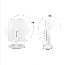 PULLEY LED illuminato specchio trucco | specchio cosmetico regolabile w/brillante 1x, 3x, 5x 10x ingrandimento