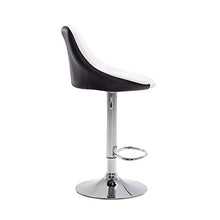 N/Q - Set di 2 sgabelli per sala da pranzo, in similpelle, altezza regolabile, ristorante, bar, bistrot girevoli, colore: bianco