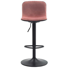 Duhome 2X Sgabelli da Bar in Velluto Regolabile in Altezza Girevole Design Unico Selezione Colore 828, Colore:Rosa, Materiale:Velluto