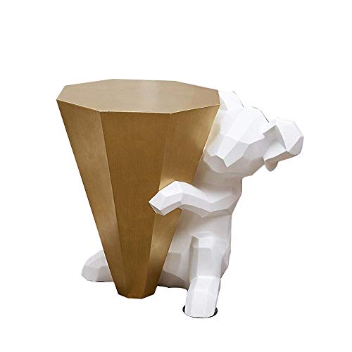 Koala Scarpa Sgabello Ottomana/Resina Portavaso da Fiori per Interni/Tema Creativo Sgabelli da caffè Sedile/Modern Animal Origami Soggiorno Decorazioni per la casa