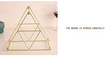 Buy and buy at Brandon Creative Home Decoration Ornaments Wrought Iron Wine Rack Pyramid Wine Rack Wine Display Rack RemovableGoldTrumpet