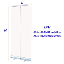 Schermo Ci Distanza Sociale con Banner Pieghevole e Mobile in PVC Pop Up Schermo per Protezione per Bar, Negozi al Dettaglio, Cassiere, Receptionist
