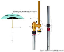 SHANCL Ombrellone Ombrelloni 2M a Doppio Strato Outdoor Umbrella Umbrella Small Courtyard Direzione/Altezza Regolabile ombrellone da Giardino Ombrellone Portable