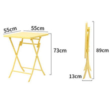 N/Z Living Equipment Coffee Table Side Table – Round Garden Table in Look – Iron Table Suitable for Garden Terrace And Balcony – Bistro Table with Steel Frame 4 Colors Green (Color : Green)