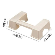 LZL Sgabello WC Multi-Funzione Antiscivolo Squatty Vatty Toilet Sgabello da Bagno Bagno Squat Aiuto Si Adatta a Tutti i Servizi igienici Vasino Tozzo (Color : White, Dimensione : Conventional)