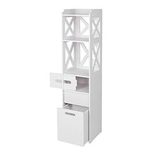 Longzhuo Armadietto da Bagno con Armadio Alto, Mobile da appoggio Tallboy, Armadietto da Bagno Impermeabile Armadietto da Bagno Organizzatore di stoccaggio da Bagno per la casa 12 8 x 32 x125cm