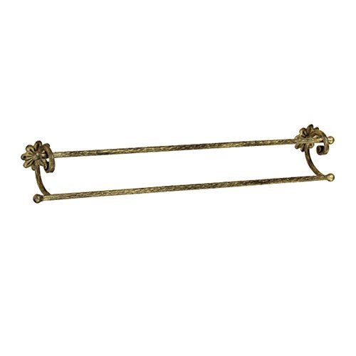 MBYW Portasciugamani Moderno Minimalista Portasciugamani Elegante per Il Bagno di Moda Portasciugamani Antico in Ferro battuto a Doppio palo American Towel Bar  Adatto per Bagno,Cucina, Ufficio