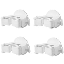 ZXCASDF Stile Nordico Perforato Volante Supporto per Mop Bagno Antiscivolo Impermeabile Mop Bagno Gancio Appiccicoso Gancio Scopa Carta Clip Gancio Supporto per Mop,Bianca