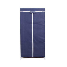 POSD Armadio Combinazione Non Tessuta del Tubo Piegante Semplice d'Acciaio del Guardaroba per Soggiorno, Camera da Letto (Size:60 * 150 * 45cm; Color:Blue)