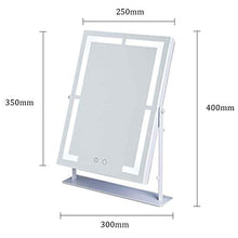 Specchio per Trucco (luminoso e caldo) è adatto per il bagno, Selfie fill light touch screen controllo della luce Specchio per Trucco a LED Specchio Illuminato Rotazione a 360 gradi Facile da trasport