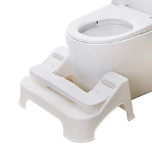 Sgabello da Bagno, Sgabello Squaty Rimovibile Poggiapiedi Assistant Regolabile in Altezza Passi di Assistenza WC