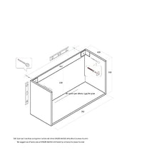 tft Mobile Bagno Sospeso 70 cm con Top in Legno Ibiza Tabacco Chiaro