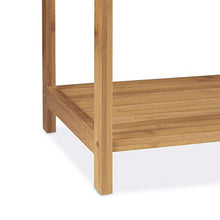 Relaxdays Porta Asciugamani in Bambù, con 3 Aste, Stand da Terra per Bagno, Moderno, HLP 103x41x28 cm, Legno Naturale