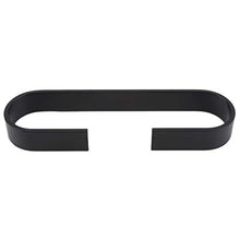 #N/A - Portasciugamani da cucina autoadesivo, quadrato, in alluminio, 25 cm, colore: Nero