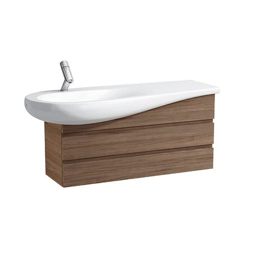 Laufen IL Bagno ALESSI Mobiletto One Vanity per lavabo H814973, mensola Destra, 485x995x322, 2 cassettiere, colorazione: Laccato Bianco - H4245200976311
