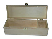 IMBALLAGGI ALIMENTARI PZ 1 Cassetta Porta Champagne (1 Bottiglia) Scatola in Legno di Pino Naturale CM 12 X 13 Alta CM 38 PORTABOTTIGLIE