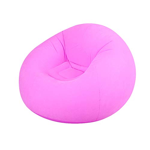 JIE KE Gonfiabile Pigro, Divano Gonfiabile Pigro Portatile, Divano da Campeggio Esterno, Escursionismo, Cortile, Viaggio Comodo Divano (Colore : Pink)