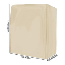 Coprisedile Altalena per Amaca da Giardino con Custodia Coperchio Altalena per Esterni, Coperchio Altalena a Due posti, per Esterno per Giardino Accessori per Patio Altalena(Beige)