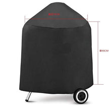 Bella Felice Rotonda Nero Oxford Panno Impermeabile Grill Copertura di Protezione BBQ Antipolvere e Antipioggia Protezione UV Copertura 7090 cm