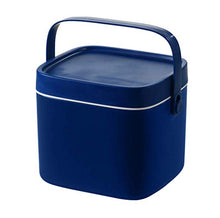 Wjmss Scatola di Medicina, Alta capacità Portable Plastic Box Box Box Box Box Organizer con Manico Doppio Strato,Blu,Large
