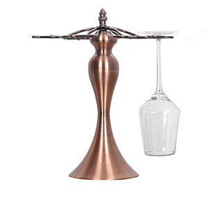 Porta Bottiglie Vino Rack Di Stoccaggio Calici Porta Bicchiere Di Vino Da Tavolo Con 6 Ganci Vita Sottile Stand Per Bicchieri Da Vino Stile Europeo Processo Di Ferro Metallico Espositore Per Bicchieri