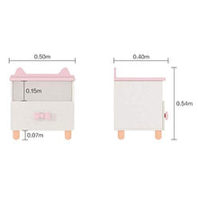 MMWYC Comodino Bambini Bagagli del Fumetto Locker Rosa Comodino Limita Mobili Cabinet Room semplici for Bambini, Rosa, 54 * 50 * 40 Centimetri (Color : Pink, Size : 54 * 50 * 40cm)