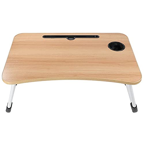 Tavoli da picnic Tavolo pieghevole, supporto per laptop Pieghevole regolabile Supporto da tavolo Studio Scrivania in legno Pieghevole da tavolo Pieghevole Scrivania per letto Tea Tè Tavolo da portata