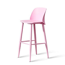 ZHJING Seggiola da Bar Sgabelli da Bar Sgabelli da Bar Sgabelli Alti Sgabelli da Bar da Cucina Sgabello Alto da Bar A Quattro Gambe (Color : Pink)