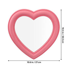VICASKY Specchio a forma di cuore per camera da letto, trucco, specchio cosmetico su entrambi i lati, ingrandimento, specchio da parete per donne e ragazze