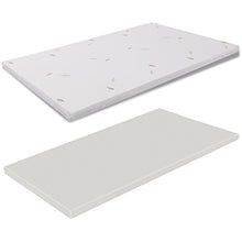miasuite i sogni italiani Topper CORRETTORE in MEMORYFOAM per Materasso Una Piazza E Mezza 120x200 Altezza 5 CM SFODERABILE Aloe Vera