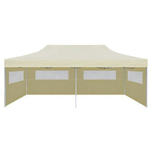 Festnight Padiglione da Giardino Tenda per Feste Pop-up Pieghevole 3 x 6 m crema