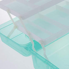 Dailymall Cassetta Portautensili A Tre Strati per Cassetta degli Attrezzi per La Casa - Verde, 315x170x145mm
