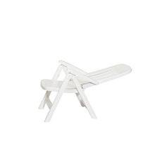 Sieger 828 / W KT Contessa Poltrona Multiposizione Regolabile Dossier Sintesi di Resina Bianca 66 x 65 x 108 cm