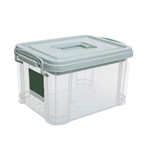 Scatola per Medicinali Trasparente Kit di primo soccorso, Medicina Storage Box, grande capacità Medicina Box con vassoio staccabile, multifunzionale bagagli Contenitore per Medicinali
